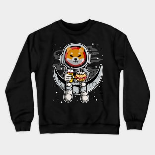 Astronaut Fastfood Shiba Inu Coin To The Moon Crypto Token Shib Army Cryptocurrency Wallet HODL Birthday Gift For Men Women Crewneck Sweatshirt